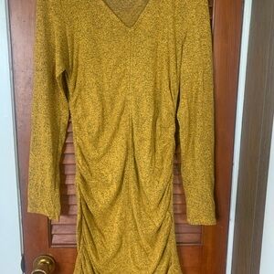 Mustard Yellow Long Sleeve Dress